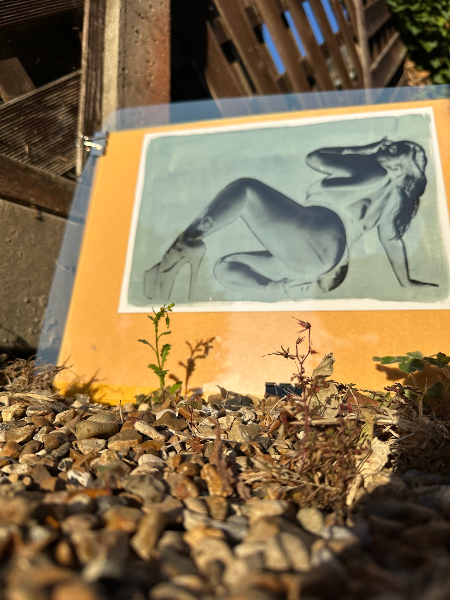 Custom Cyanotype Pole Art Print – One of a Kind Artwork