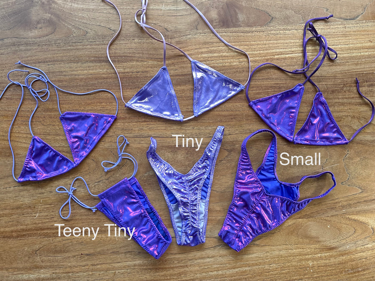 Small handmade bikini bottoms pole wear