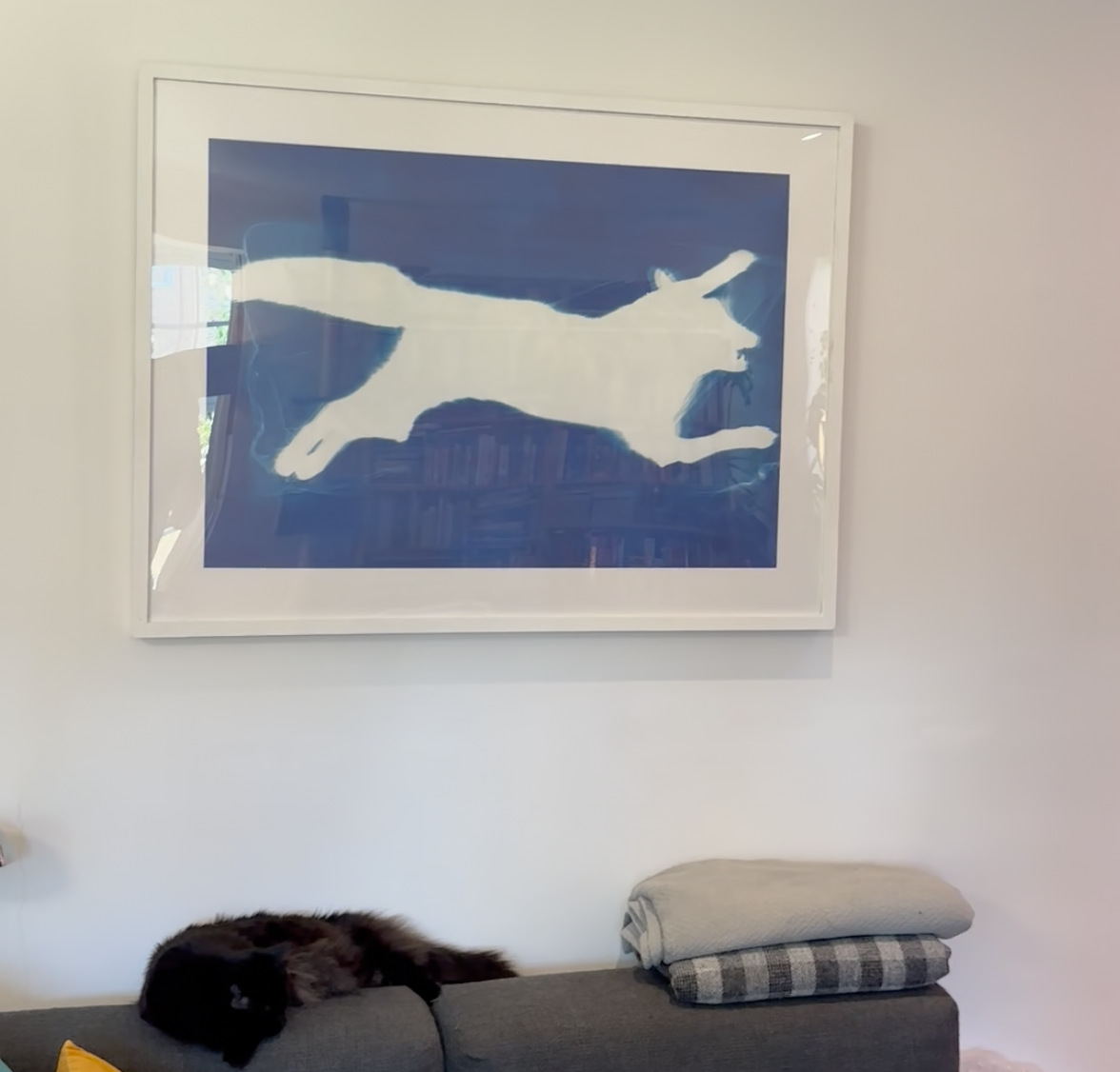Fox Cyanotype Print reproduction