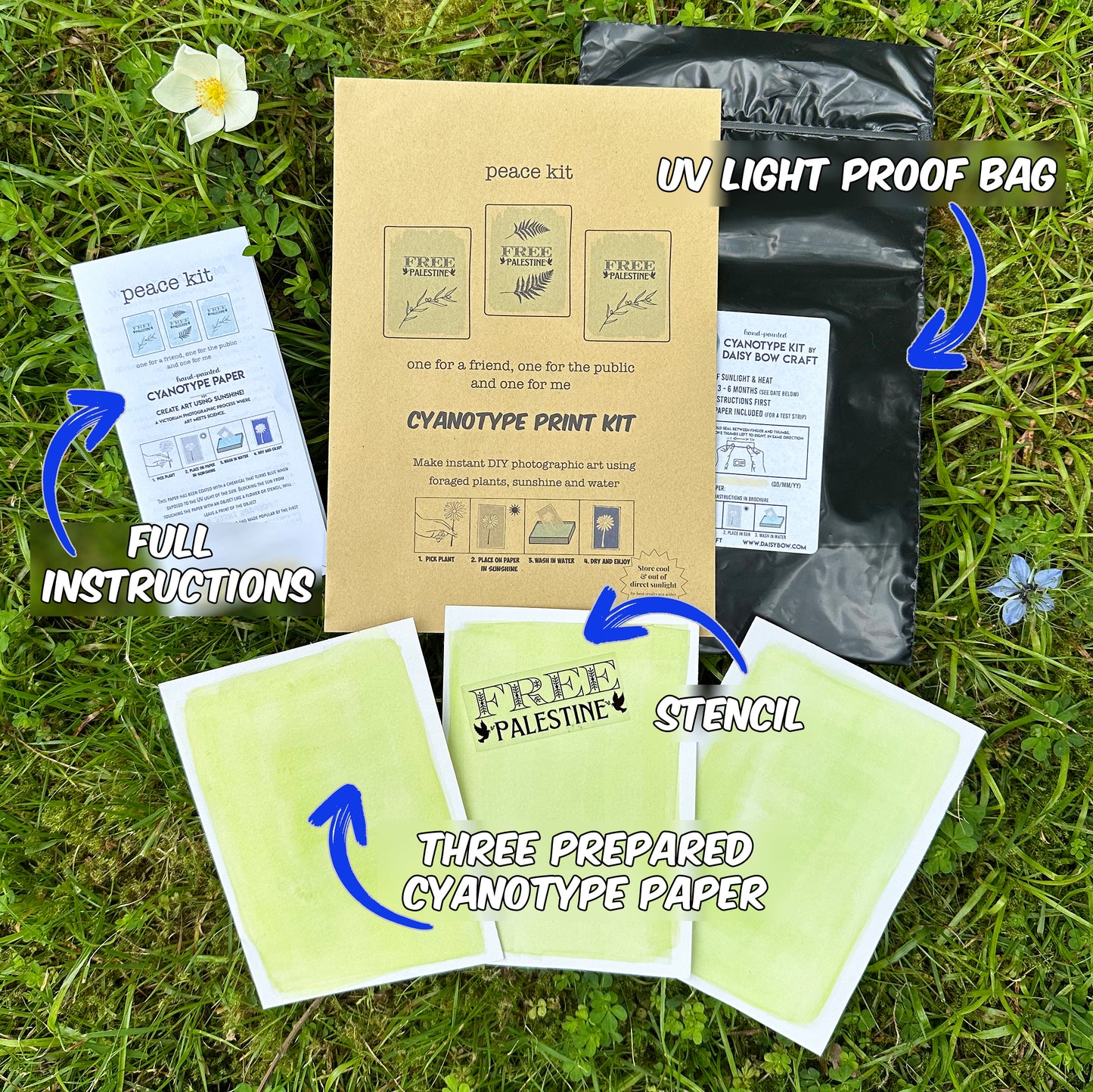 Peace Cyanotype Kit (for donation)