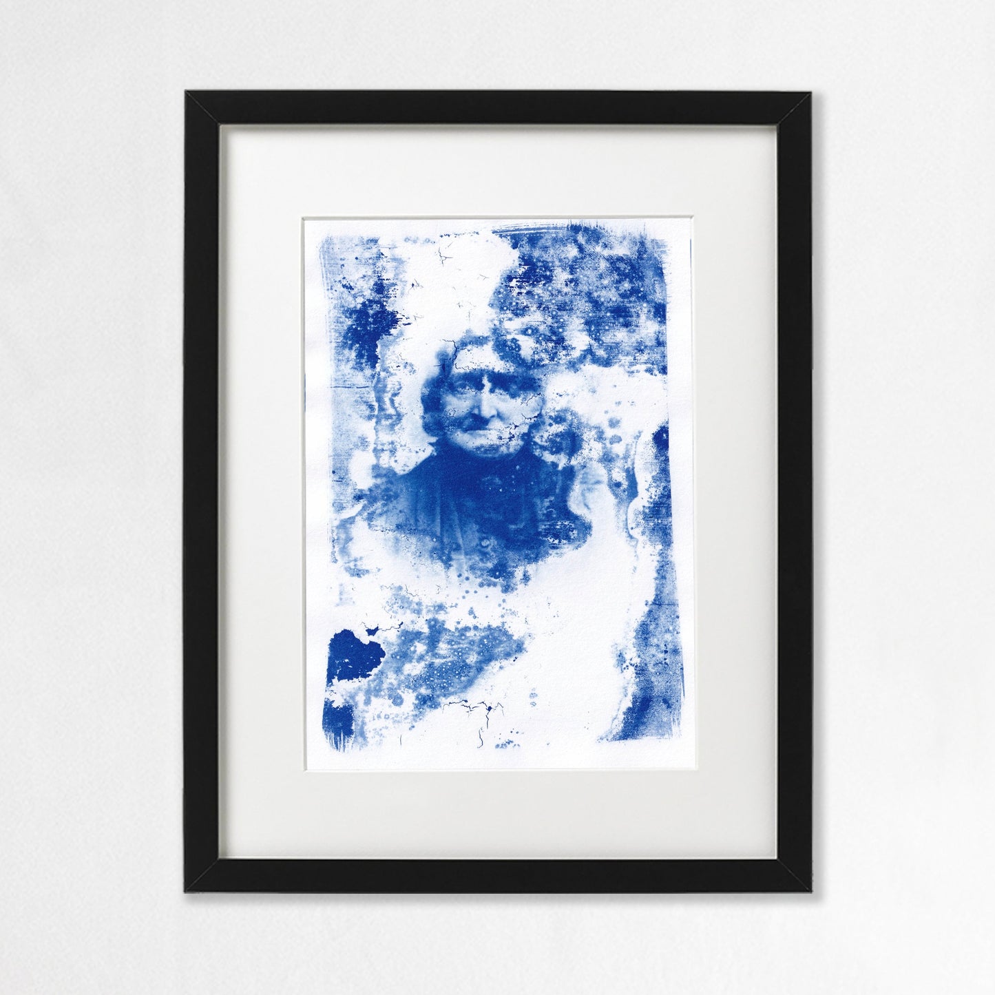 TikTok Old Lady Glass Photo Plate