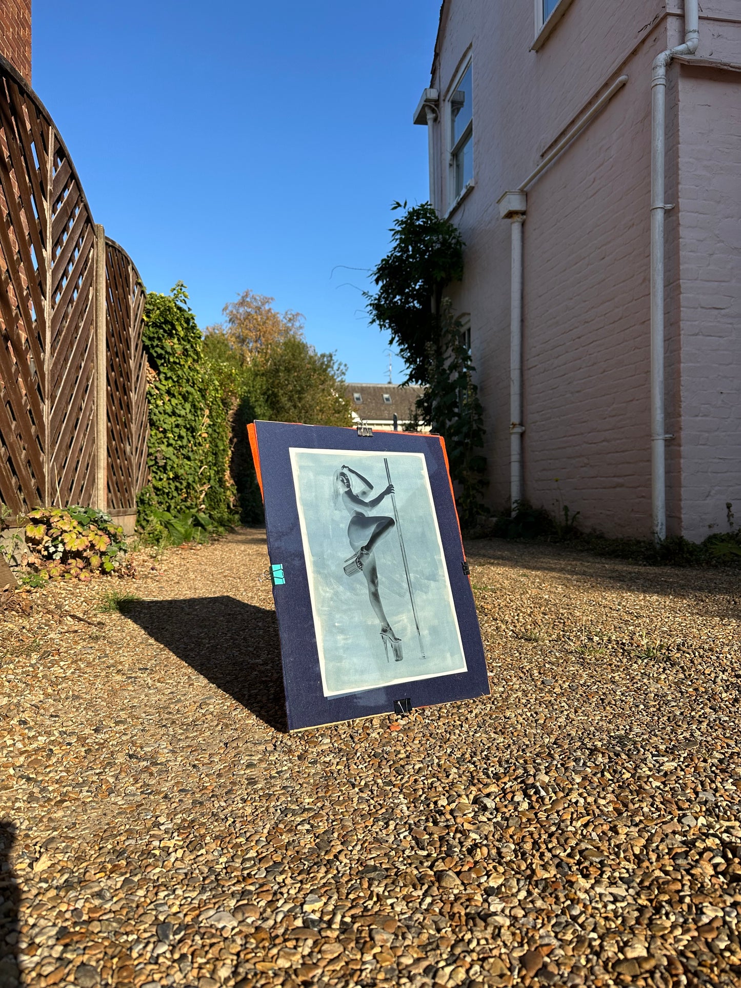 Custom Cyanotype Pole Art Print – One of a Kind Artwork