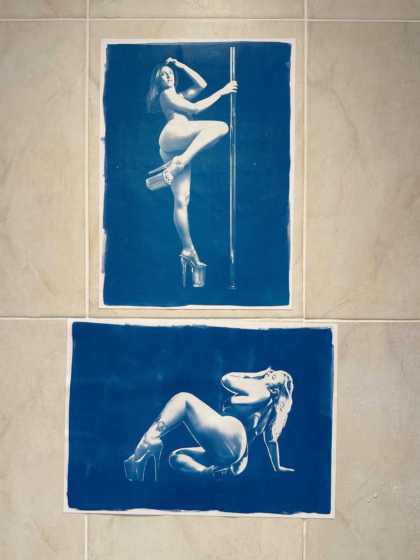 Custom Cyanotype Pole Art Print – One of a Kind Artwork