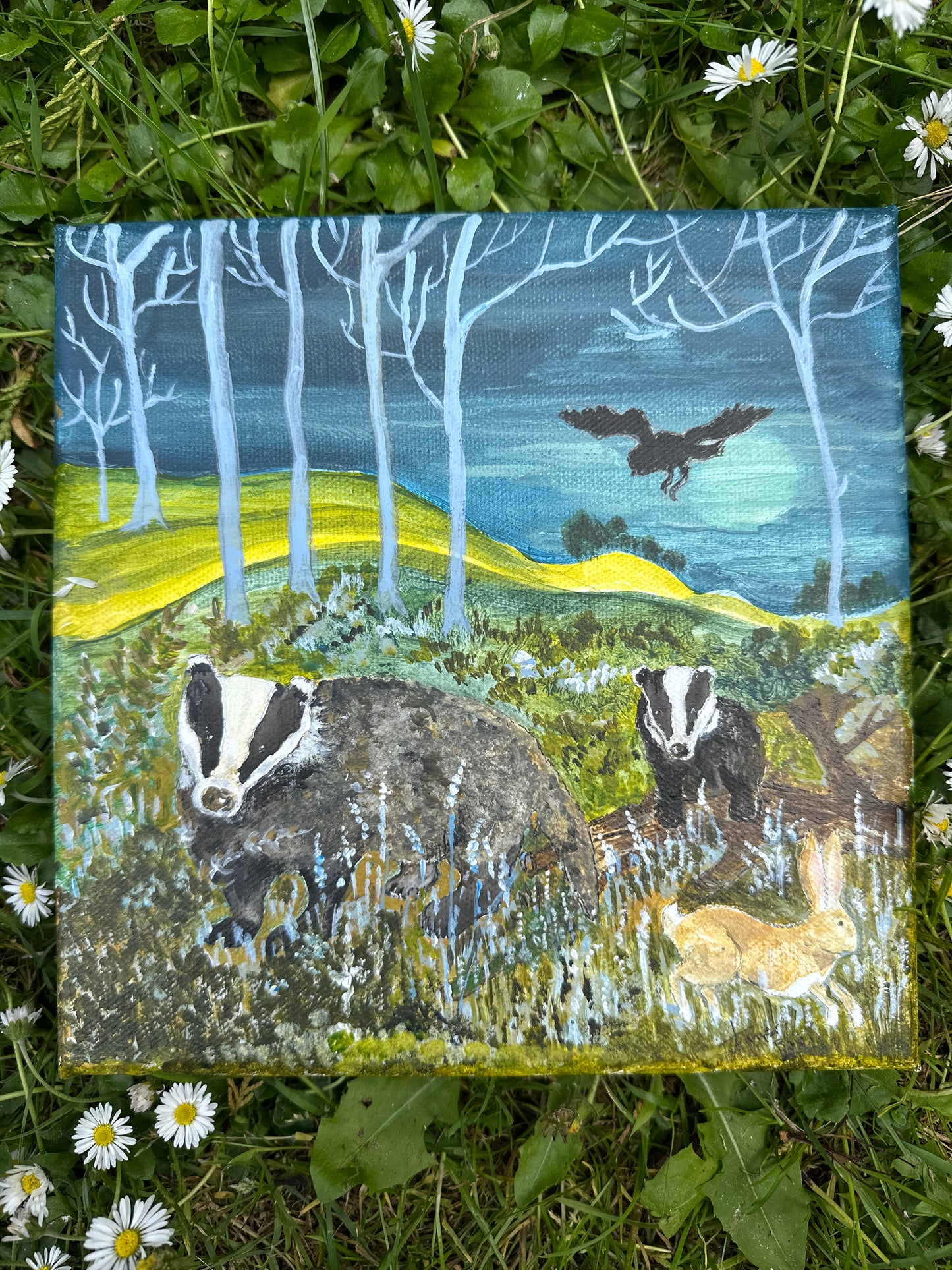 Mr and Mrs Badgers and friends
