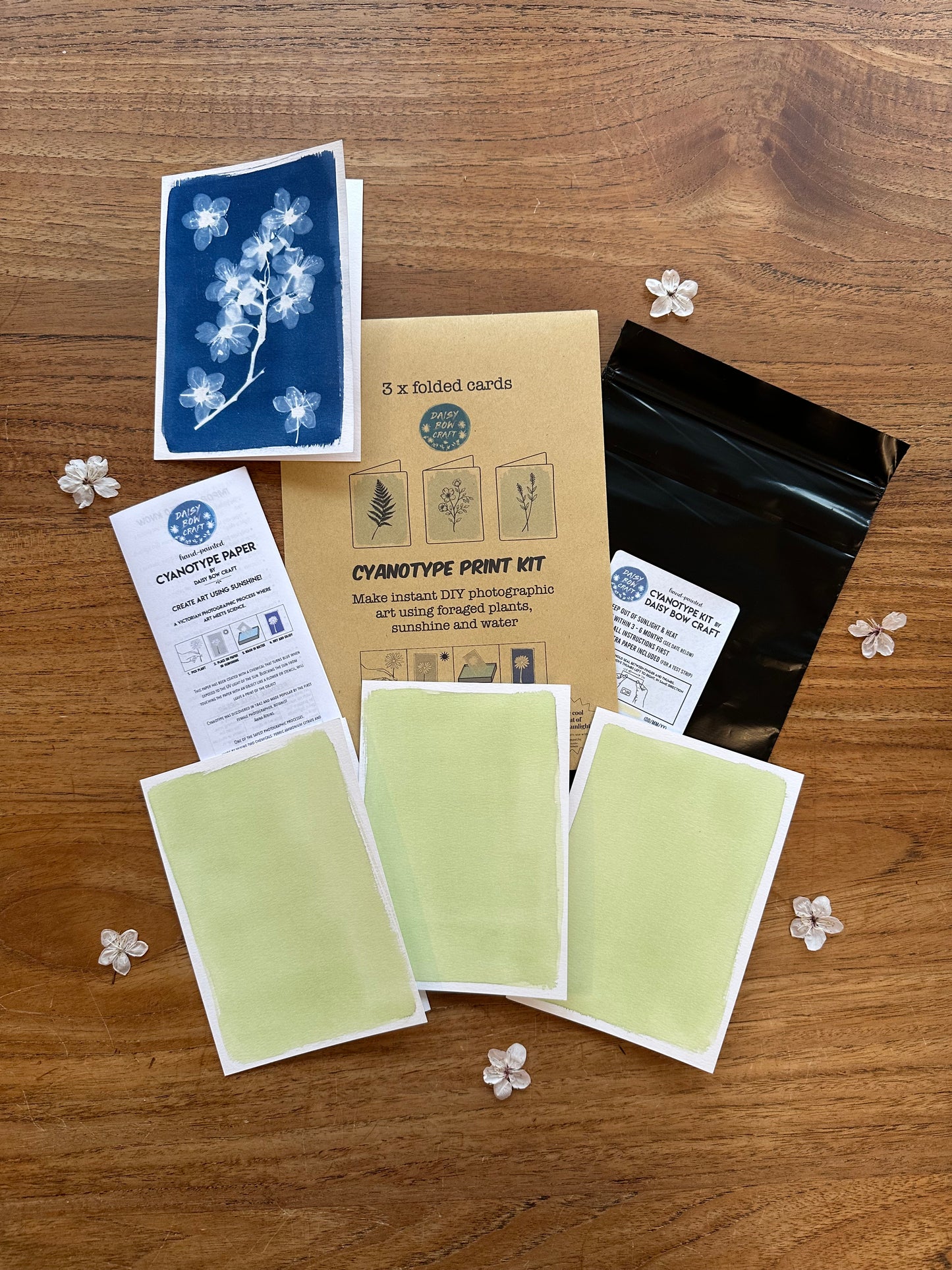 Make your own folded cards: cyanotype Kit